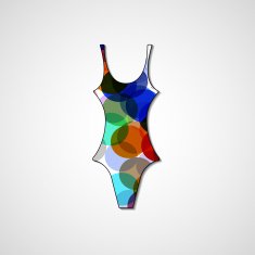 female swimsuit isolated N10
