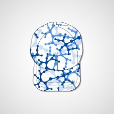Abstract illustration on peaked cap N9