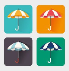 Umbrella design over white background vector illustration N3