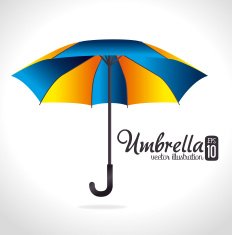 Umbrella design over white background vector illustration N4