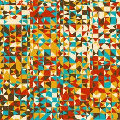 Abstract Geometrical Multicolored mosaic Background N14