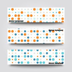 Set of banner templates with abstract background N17