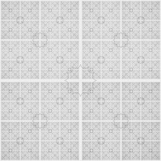 Abstract black and white geometric pattern seamless arabesque style N41
