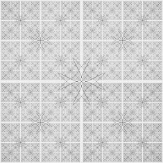 Abstract black and white geometric pattern seamless arabesque style N58