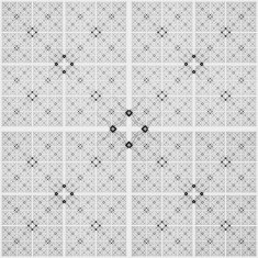 Abstract black and white geometric pattern seamless arabesque style N60
