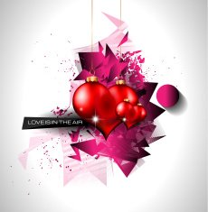 Happy Valentine's Day background with lovely Hearts N3