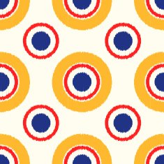seamless scribble circle dots pattern N2