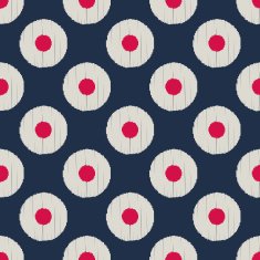 seamless scribble circle dots pattern N3