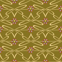 Seamless abstract floral pattern with flowers
