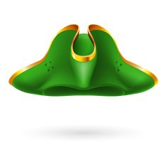Green cocked hat