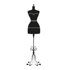 vector vintage tailor's mannequin N8