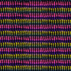 Striped hand painted and drawn vector seamless pattern N3
