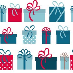 Gift Box Holiday Seamless Pattern Background Vector Illustration N3