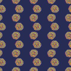 Seamless abstract floral pattern with roses