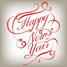 Happy New Year retro background N2