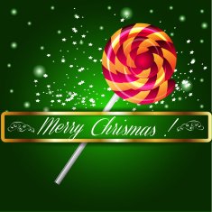 Merry Christmas candy on a background N2