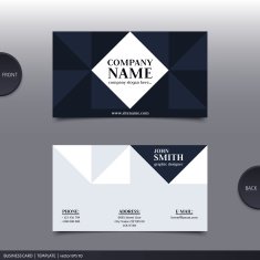 Abstract creative business card Vector N5