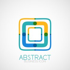 Symmetric abstract geometric shape N32