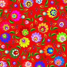 Traditional folk floral pattern