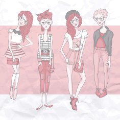 Young Fashion Girls