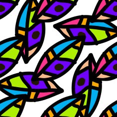 Nature seamless pattern of colored leaves Vector illustration