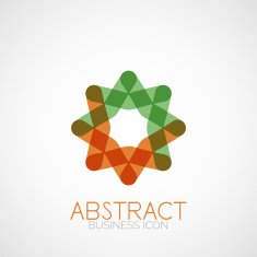 Symmetric abstract geometric shape N34