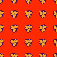 Nature seamless pattern of colored leaves Vector illustration N6