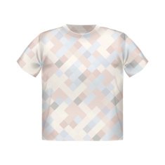 T-shirt print geometric modern poster short square background vector