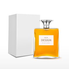 elegant perfume bottle with label and package box N9