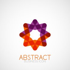 Symmetric abstract geometric shape N37