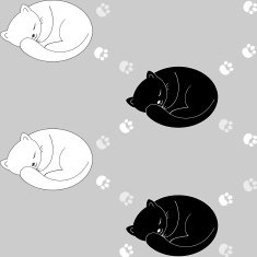 SEamless pattern with cats N8