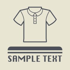 T-shirt icon or sign