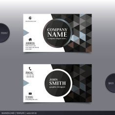 Abstract creative business card Vector N7