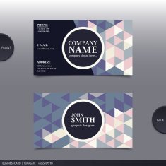 Abstract creative business card Vector N8
