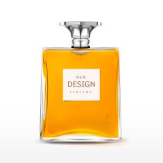elegant perfume bottle with label N9