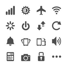 smart phone application icon set vector eps10 N4