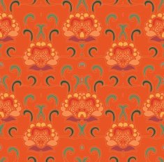 Seamless floral pattern in turkish style