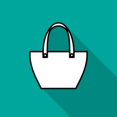 Stylish handbag icon