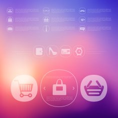 fashion infographic with unfocused background N18