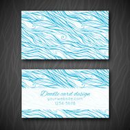 Abstract doodle business card template N11
