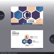 Abstract creative business card Vector N15