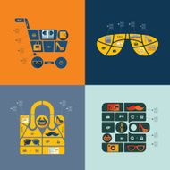 fashion flat infographic