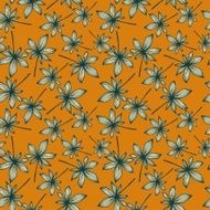 Vector seamless floral pattern N240