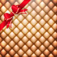 Golden leather with red EPS 10