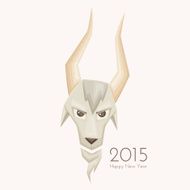 Goat With Straight Horns N2