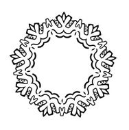 vector ethnic round ornament