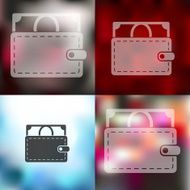 money icon on blurred background N5
