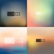 money icon on blurred background N6