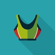 swimming suit flat icon with long shadow eps10 N13