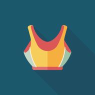 swimming suit flat icon with long shadow eps10 N15